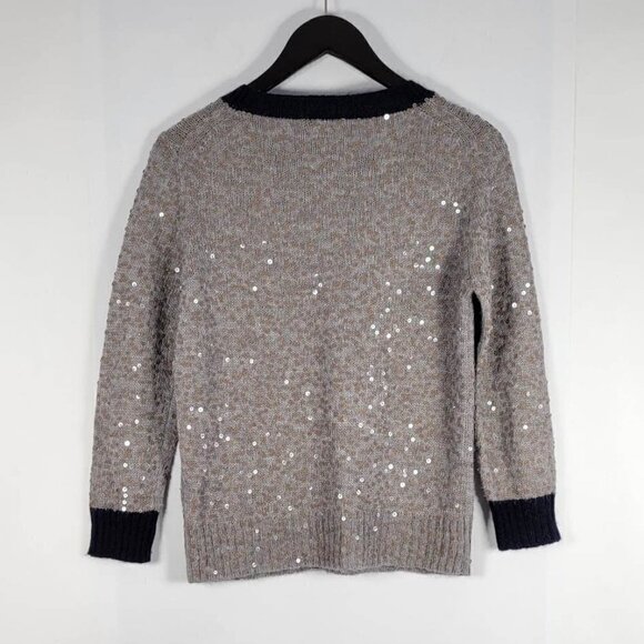 J.Crew 3/4 Sleeve Sweater With Sequins #275 Size M - Picture 2 of 11